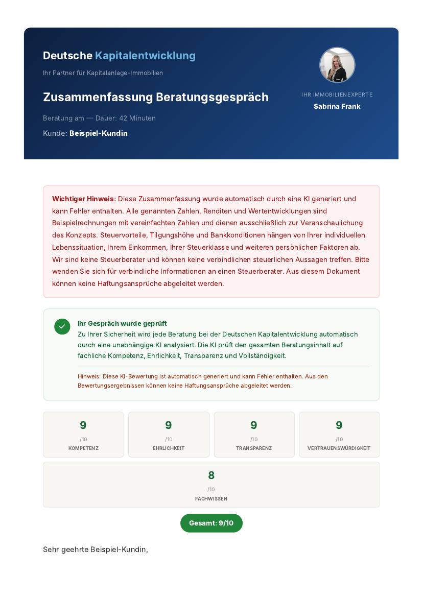 So läuft unsere Beratung ab – Seite 1