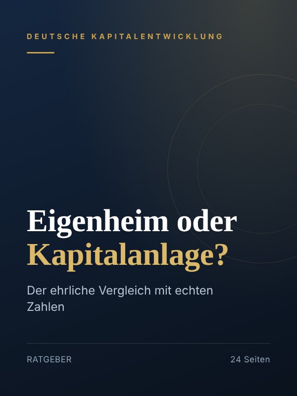 Titel: Eigenheim oder Kapitalanlage?